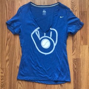 Nike Milwaukee Brewers V-Neck